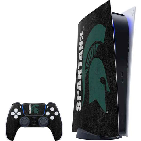 Michigan State University Bold Spartans Logo PlayStation PS5 Skins